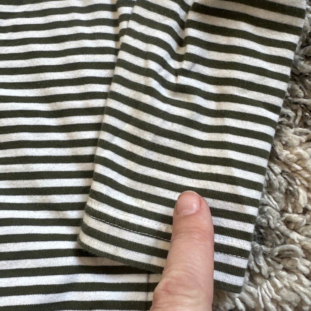 Kitestrings Hartsrings Blue Green Striped Henley Long Sleeve Shirt Boys Size 7 - Picture 7 of 7